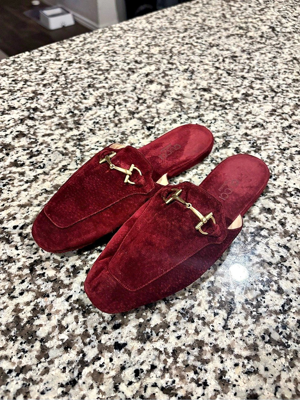 Gucci Horsebit Slippers/Mules | Burgundy | 6.5-7